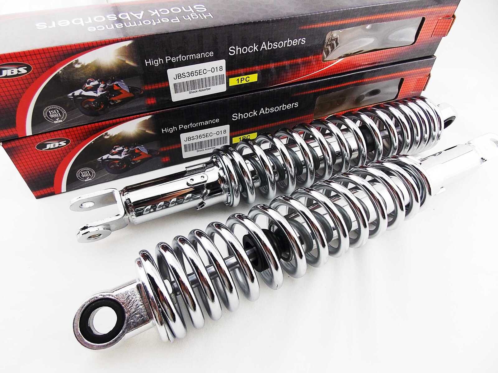 Honda Cb750f Dohc 365mm Jbs Chrome Rear Shock Absorbers Eye To Clevis Nc