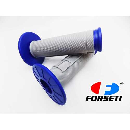 HONDA MX ENDURO TRAIL BLUE GREY FORSETI HAND GRIP SET HANDLEBAR GRIPS PAIR