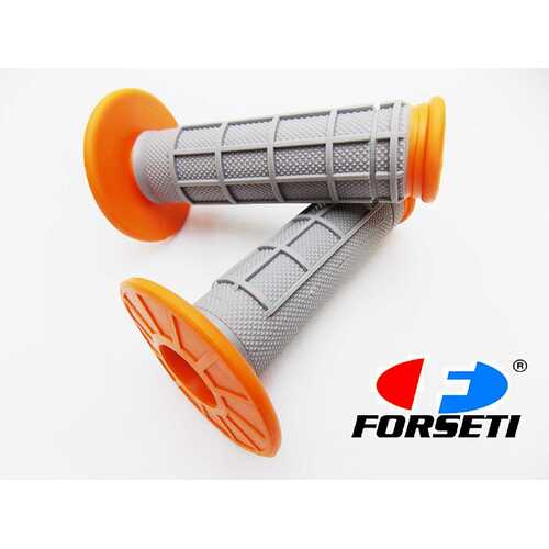 HONDA MX ENDURO TRAIL ORANGE GREY FORSETI HAND GRIP SET HANDLEBAR GRIPS PAIR