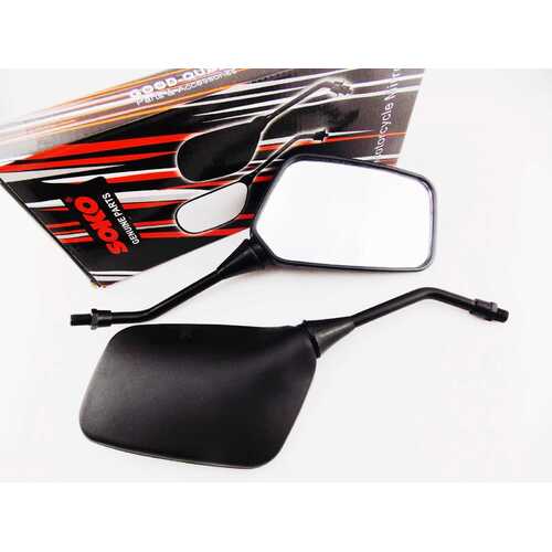 KAWASAKI KR250 1984 BLACK RECTANGULAR SOKO REAR VIEW MIRRORS