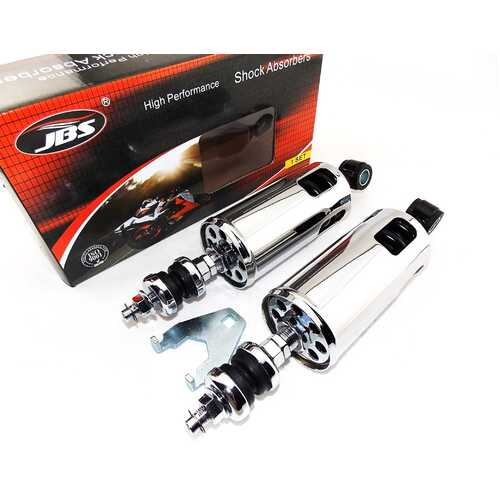 HARLEY DAVIDSON FLST-I HERITAGE SOFTAIL INJ 2006 JBS CHROME REAR SHOCK ABSORBERS