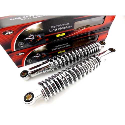 KAWASAKI KZ750 325mm JBS CHROME REAR SHOCK ABSORBERS EYE TO EYE NC